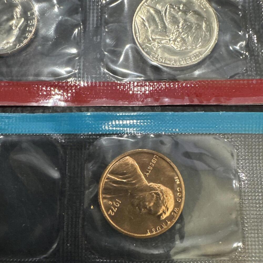1972 U.S. Uncirculated Coin Set Mint Original Government Packaging OGP - Picture 6 of 10
